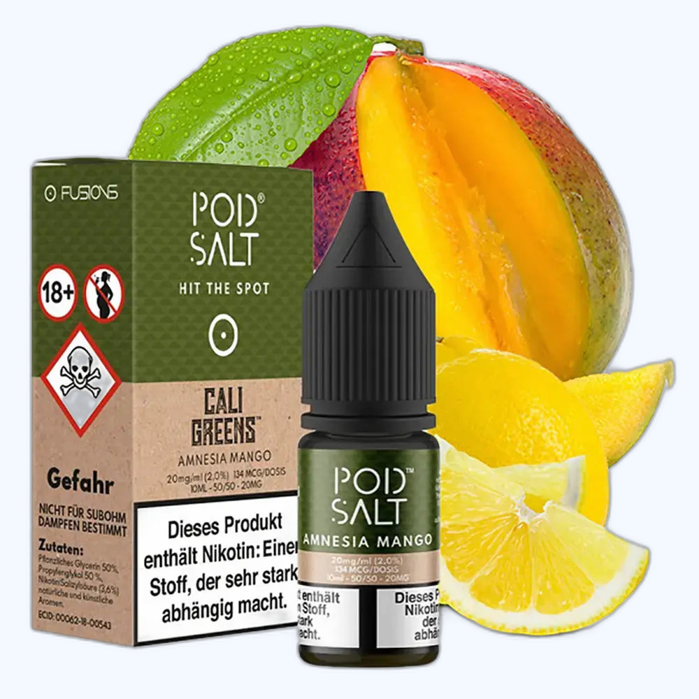 Liquid Amnesia Mango - Pod Salt Fusion Nikotinsalz