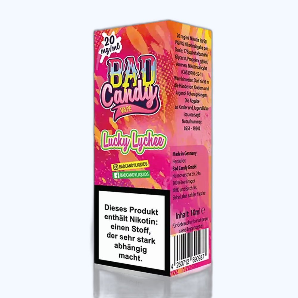 Bad Candy Nikotinsalz - Lucky Lychee - Liquid