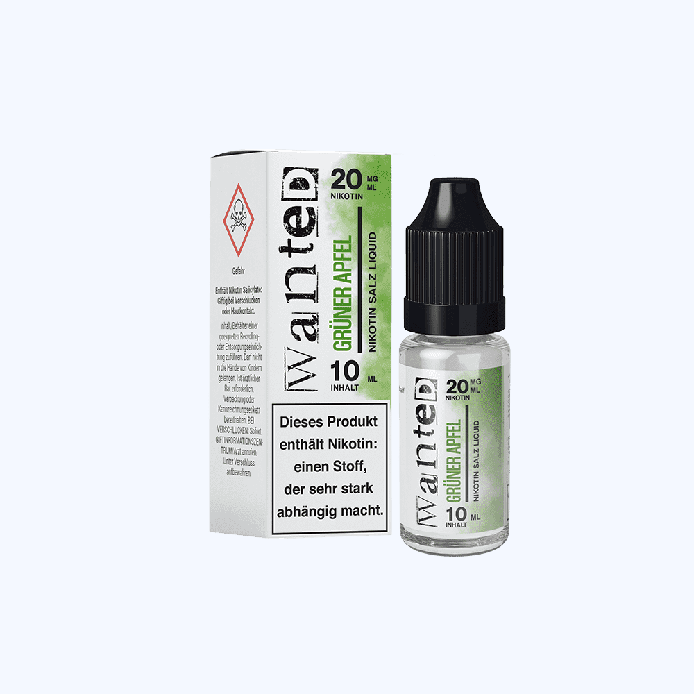 Liquid Grüner Apfel - Wanted Overdosed Nikotinsalz