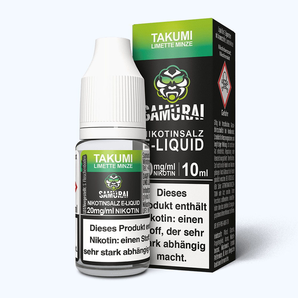 Samurai Nikotinsalz Liquid - Takumi Limette Minze
