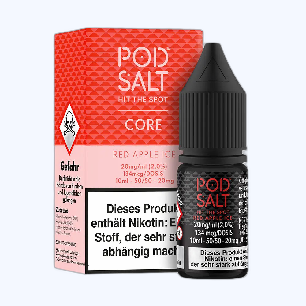 Liquid Red Apple Ice - Pod Salt Core Nikotinsalz