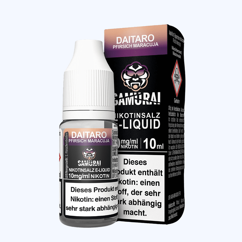 Liquid Daitaro Pfirsich Maracuja - Samurai Nikotinsalz