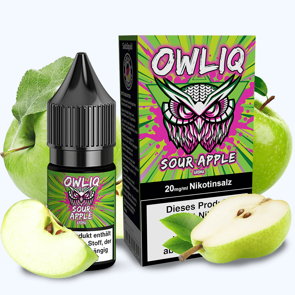 OWLIQ Nikotinsalz Sour Apple 10ml Liquid