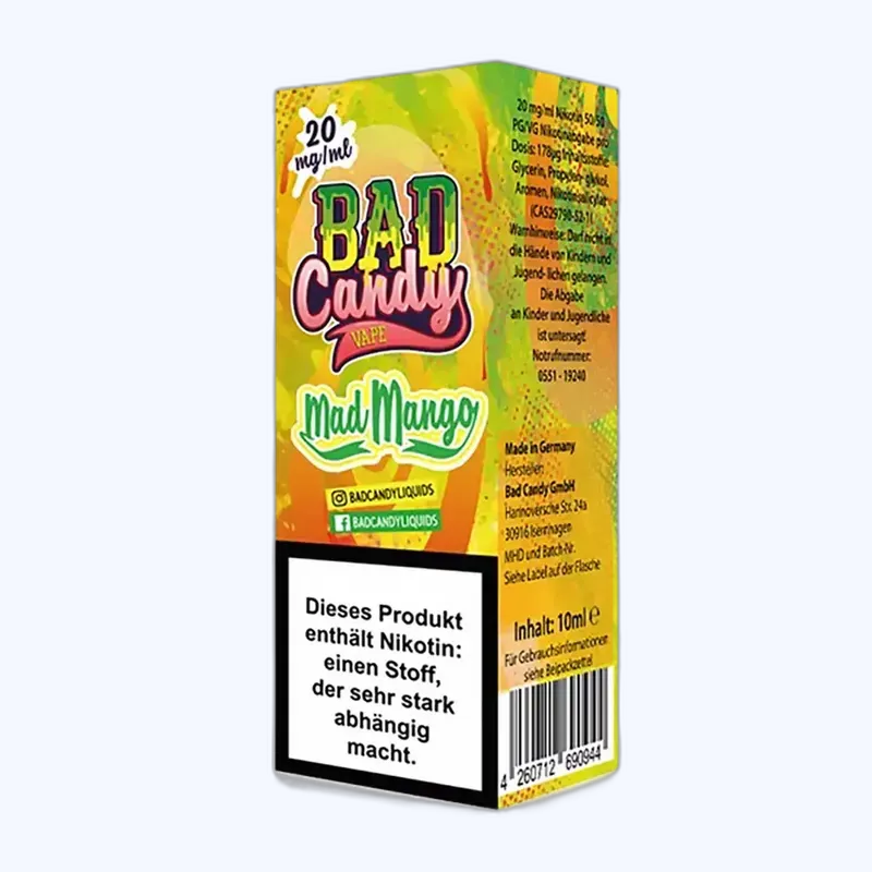 Liquid Mad Mango - Bad Candy Nikotinsalz 20mg