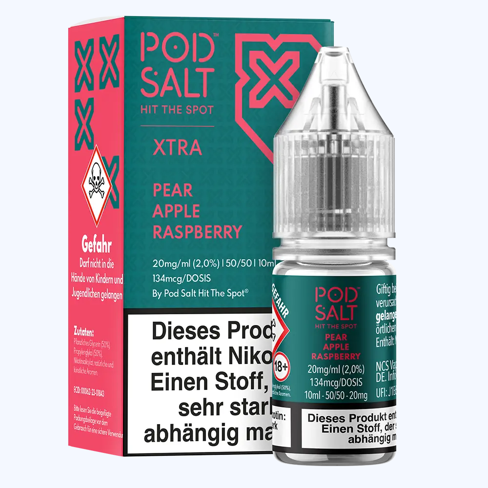 Liquid Pear Apple Raspberry - Pod Salt Xtra Nikotinsalz 20mg