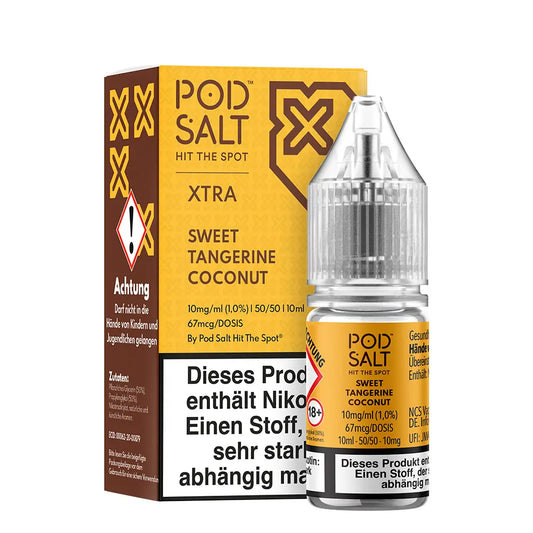 Liquid Sweet Tangerine Coconut - Pod Salt Xtra Nikotinsalz