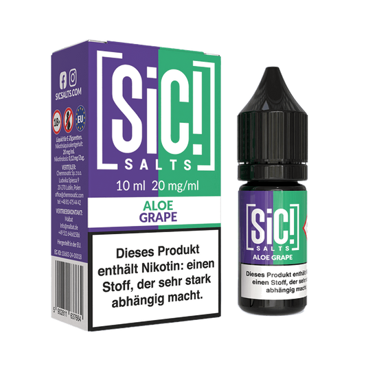 SIC Nikotinsalz Liquid - Aloe Grape -20mg