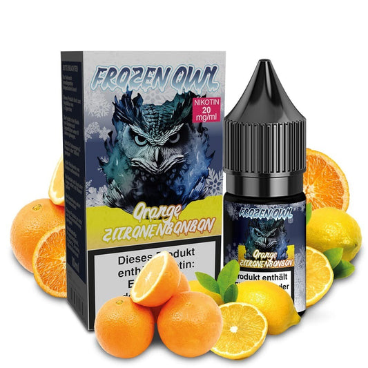 Liquid Orange Zitronenbonbon - Frozen OWL Nikotinsalz