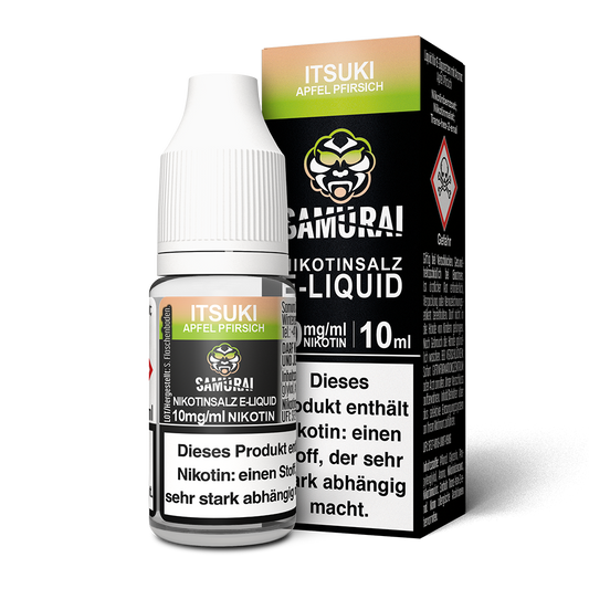 Liquid Itsuki Apfel Pfirsich - Samurai Nikotinsalz