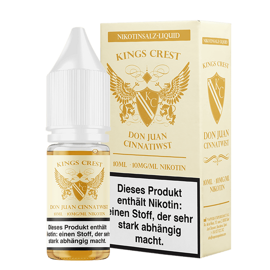 Kings Crest Nikotinsalz - Don Juan Cinnatwist - 10ml Liquid