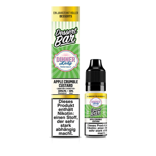Dinner Lady Nikotinsalz Apple Crumble Custard 50/50 10ml