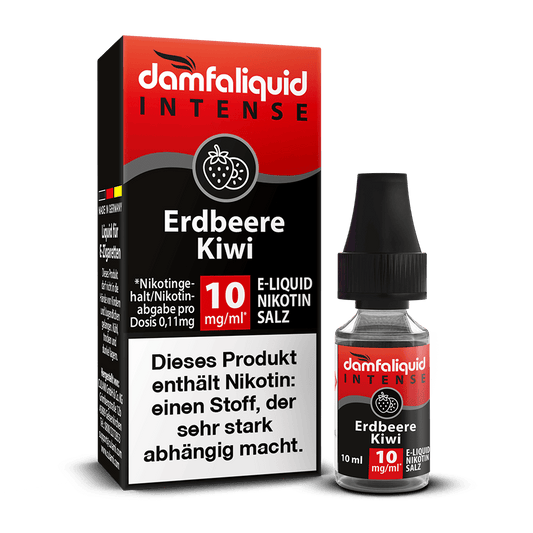 damfaliquid Nikotinsalz Erdbeere Kiwi INTENSE