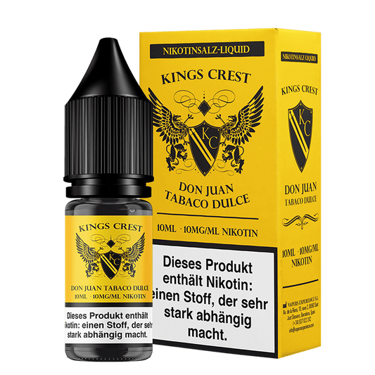 Kings Crest Nikotinsalz - Don Juan Tobaco Dulce - 10ml Liquid