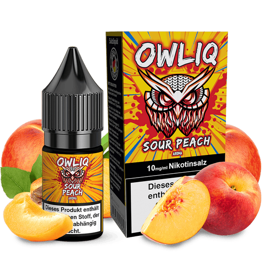 OWLIQ Nikotinsalz Sour Peach 10ml Liquid