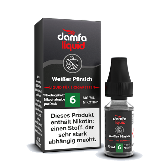damfaliquid Weißer Pfirsich V2 6mg 10ml
