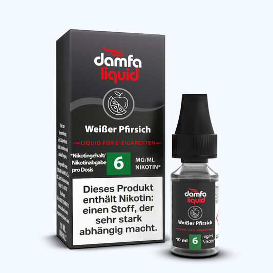 damfaliquid Weißer Pfirsich V2 6mg 10ml