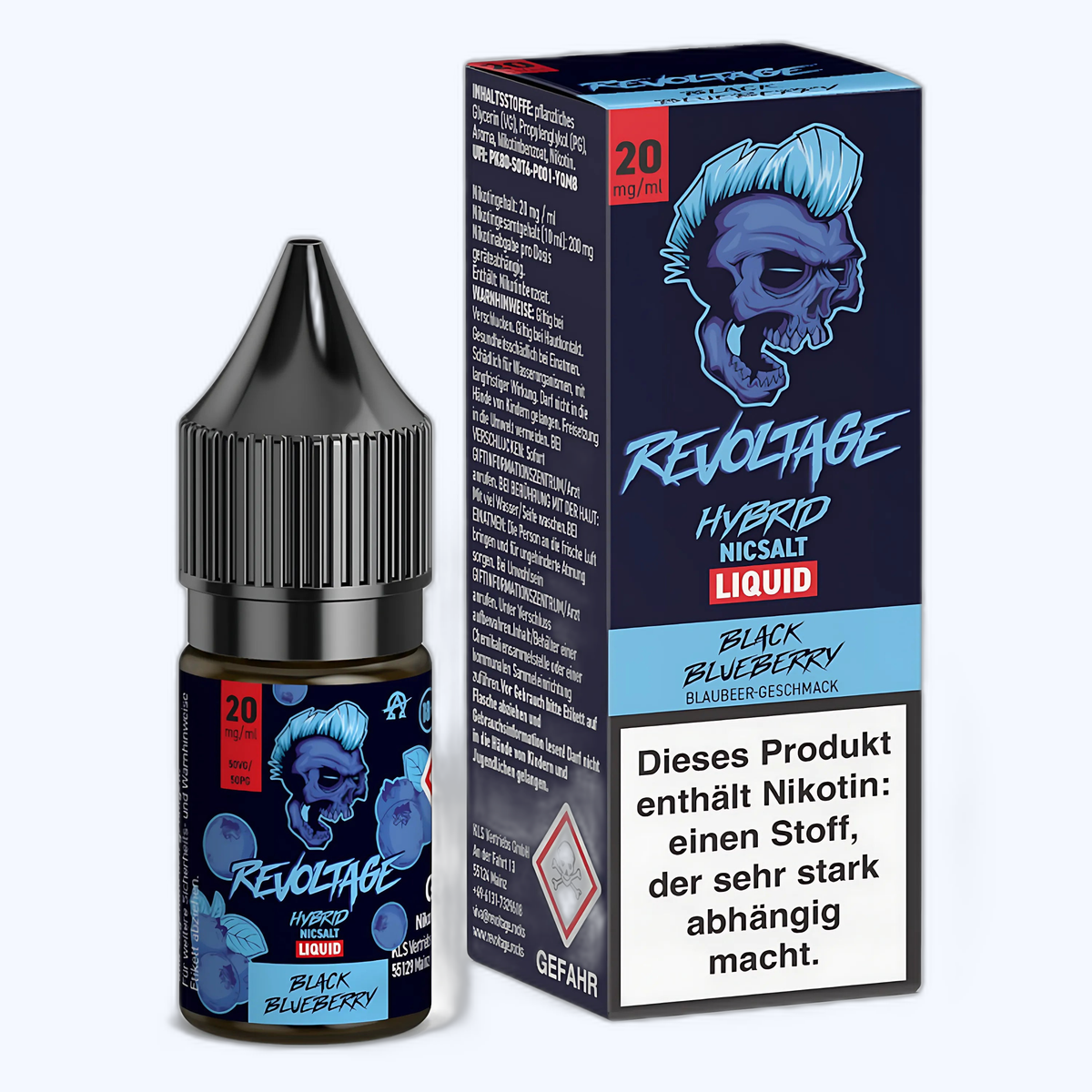 Liquid Black Blueberry - Revoltage Nikotinsalz 20mg