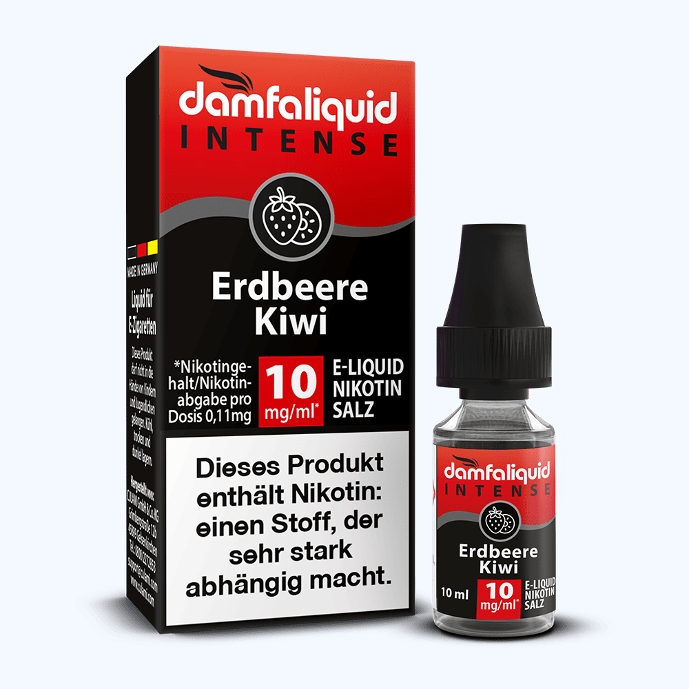 damfaliquid Nikotinsalz Erdbeere Kiwi INTENSE