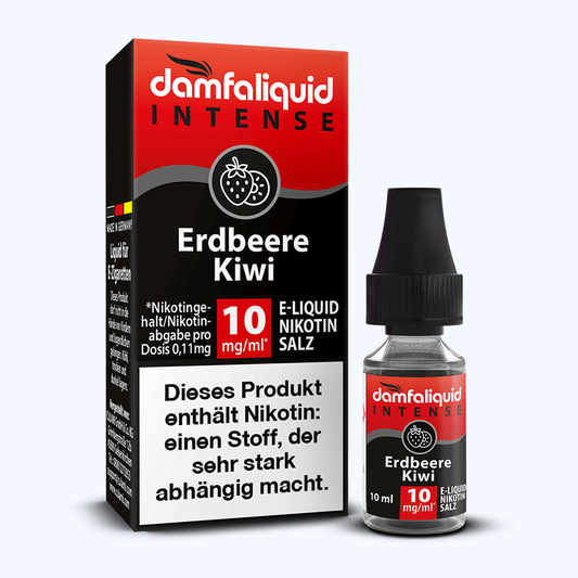 damfaliquid Nikotinsalz Erdbeere Kiwi INTENSE