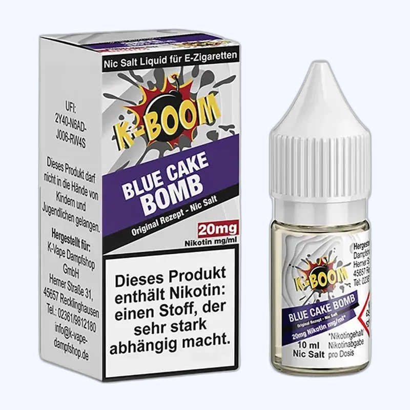 Liquid Blue Cake Bomb - K-Boom Nikotinsalz 20mg