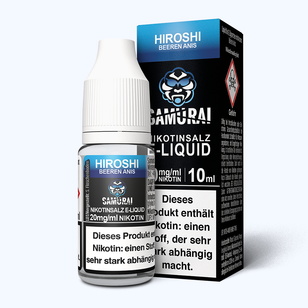 Liquid Hiroshi Beeren Anis - Samurai Nikotinsalz