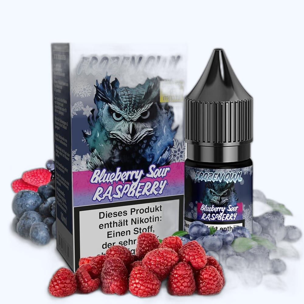 Liquid Blueberry Sour Raspberry - Frozen OWL Nikotinsalz