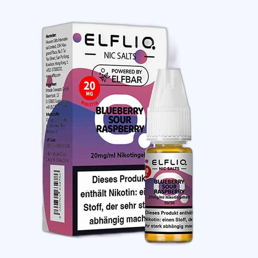 Liquid Blueberry Sour Raspberry - Elfliq Nikotinsalz
