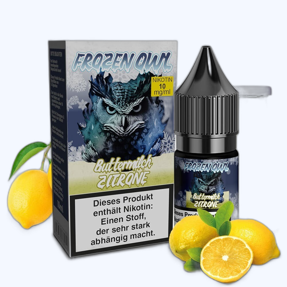 Liquid Buttermilch Zitrone - Frozen OWL Nikotinsalz