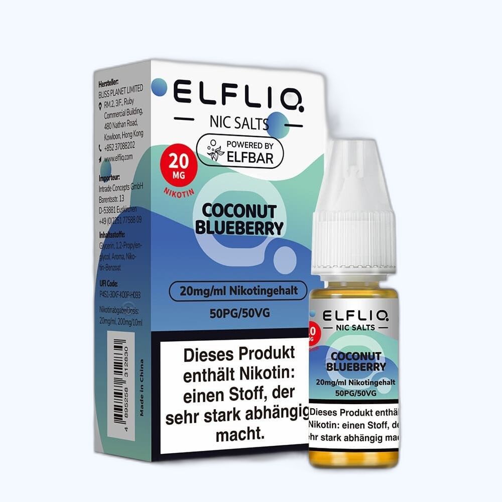Elfliq by Elfbar Nikotinsalz - Coconut Blueberry - Liquid