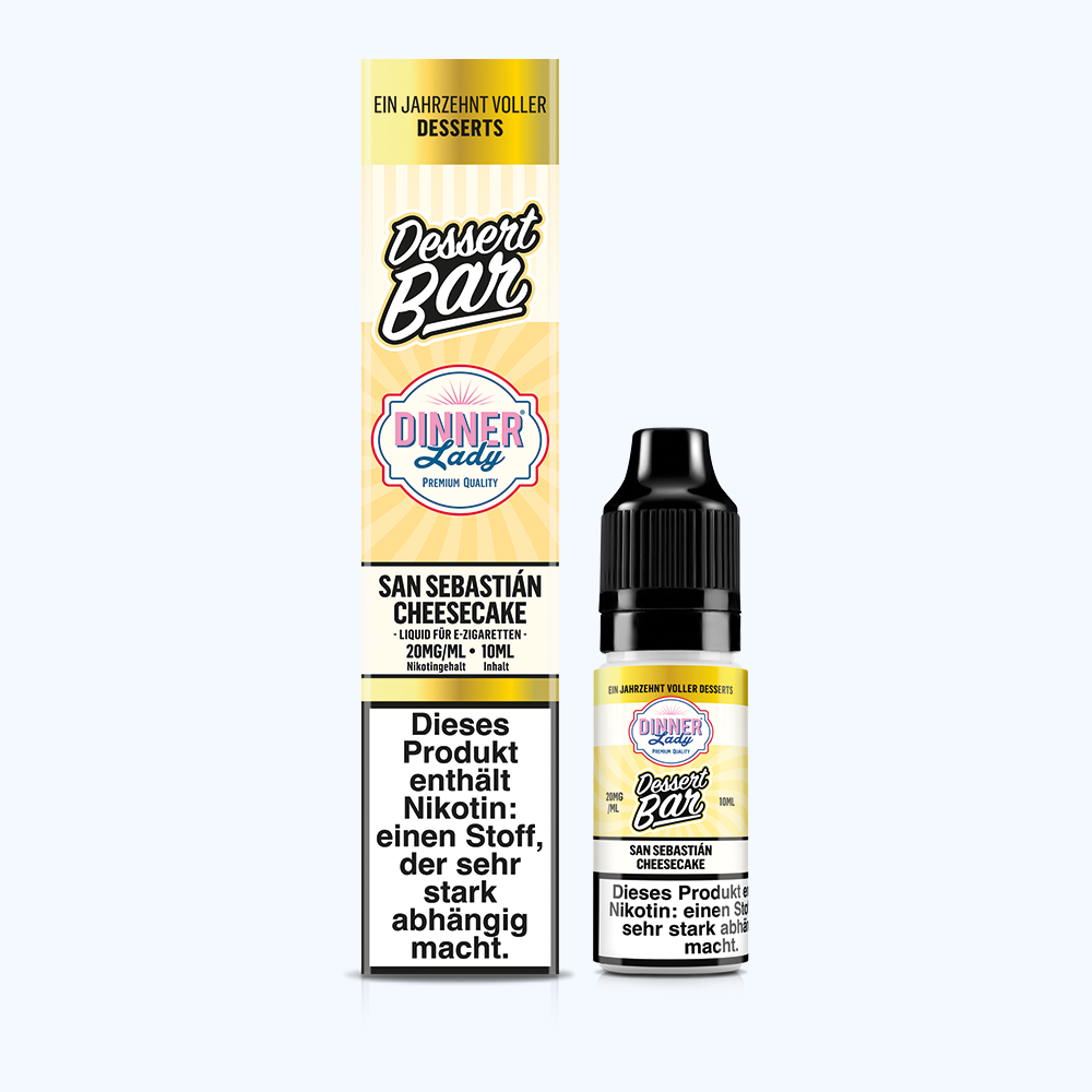 Dinner Lady Nikotinsalz San Sebastian Cheesecake 50/50 10ml