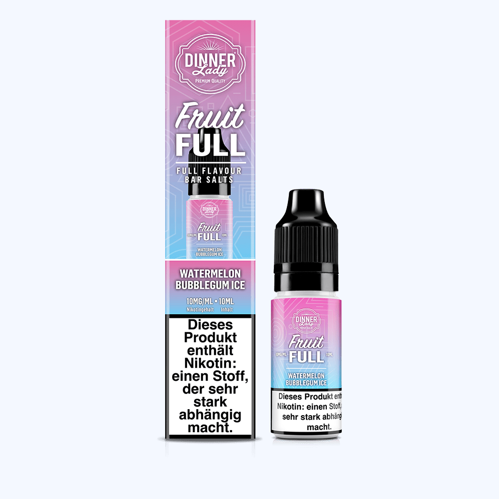 Liquid Watermelon Bubblegum Ice - Dinner Lady Fruit Full Nikotinsalz