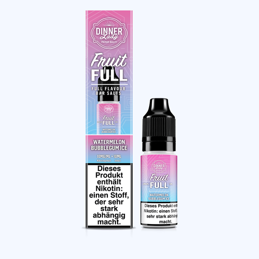 Liquid Watermelon Bubblegum Ice - Dinner Lady Fruit Full Nikotinsalz