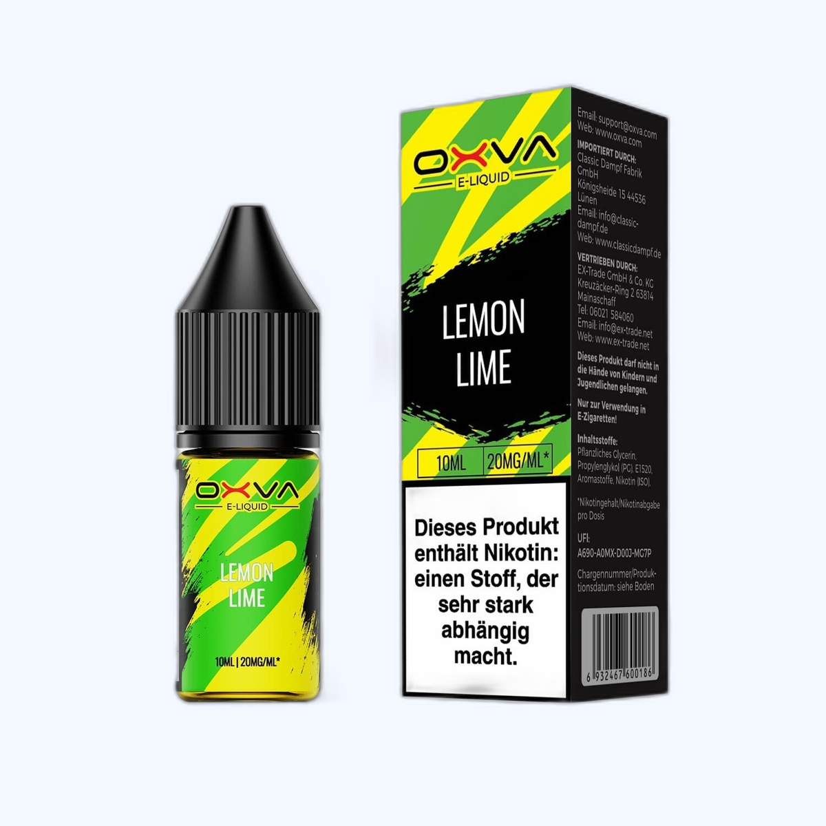 Liquid Lemon Lime - Oxva E-Liquid Nikotinsalz 20mg 