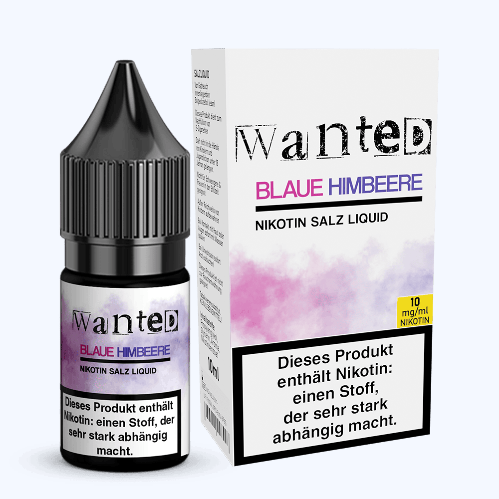 Wanted Overdosed Blaue Himbeere Nikotinsalz-Liquid 10 ml