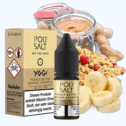 Liquid Peanut Butter Banana Granola - Pod Salt Fusion Nikotinsalz