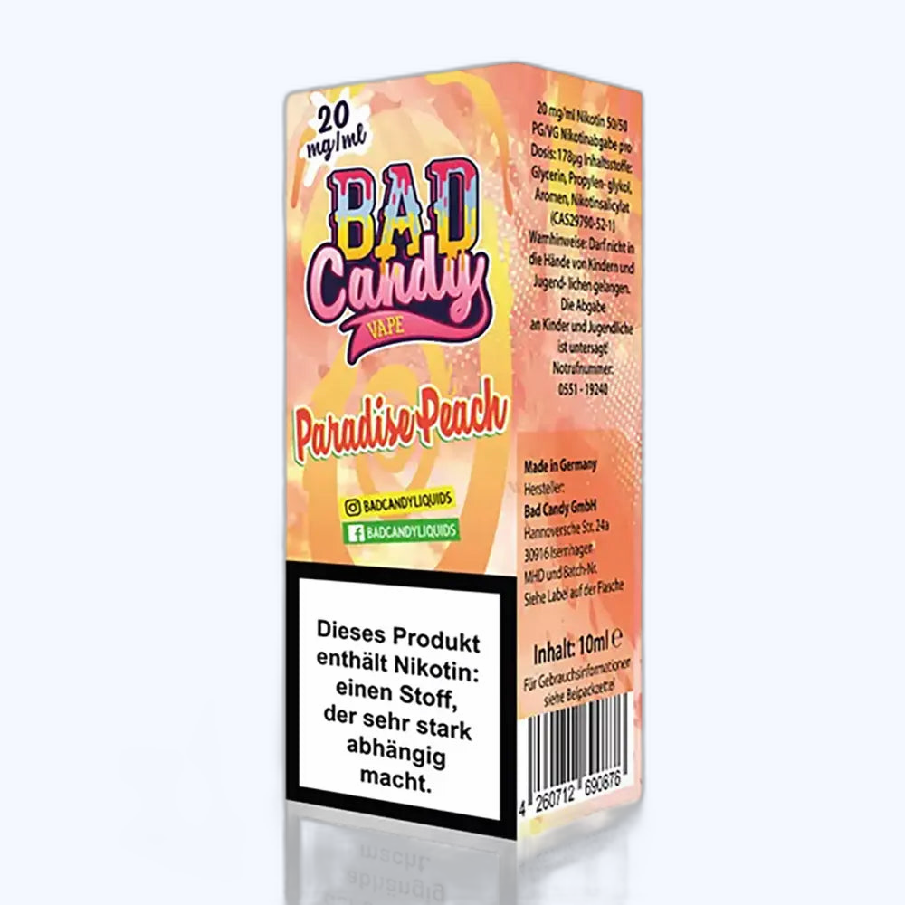 Liquid Paradise Peach - Bad Candy Nikotinsalz