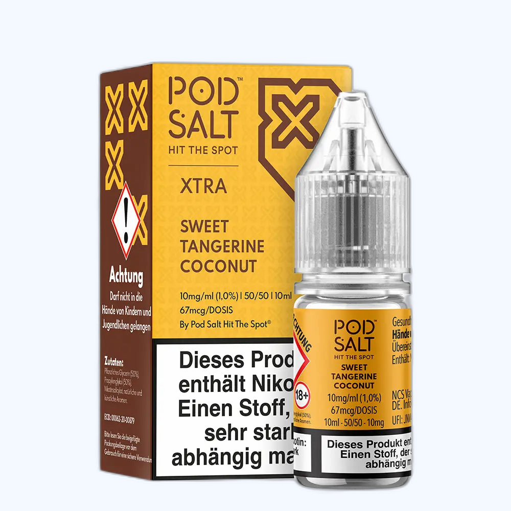 Liquid Sweet Tangerine Coconut - Pod Salt Xtra Nikotinsalz