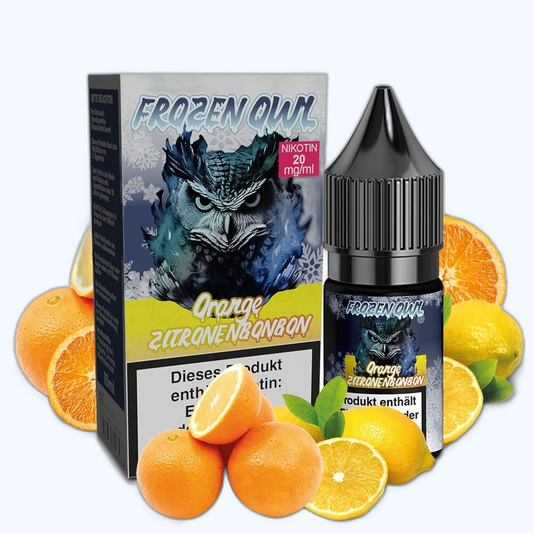 Liquid Orange Zitronenbonbon - Frozen OWL Nikotinsalz