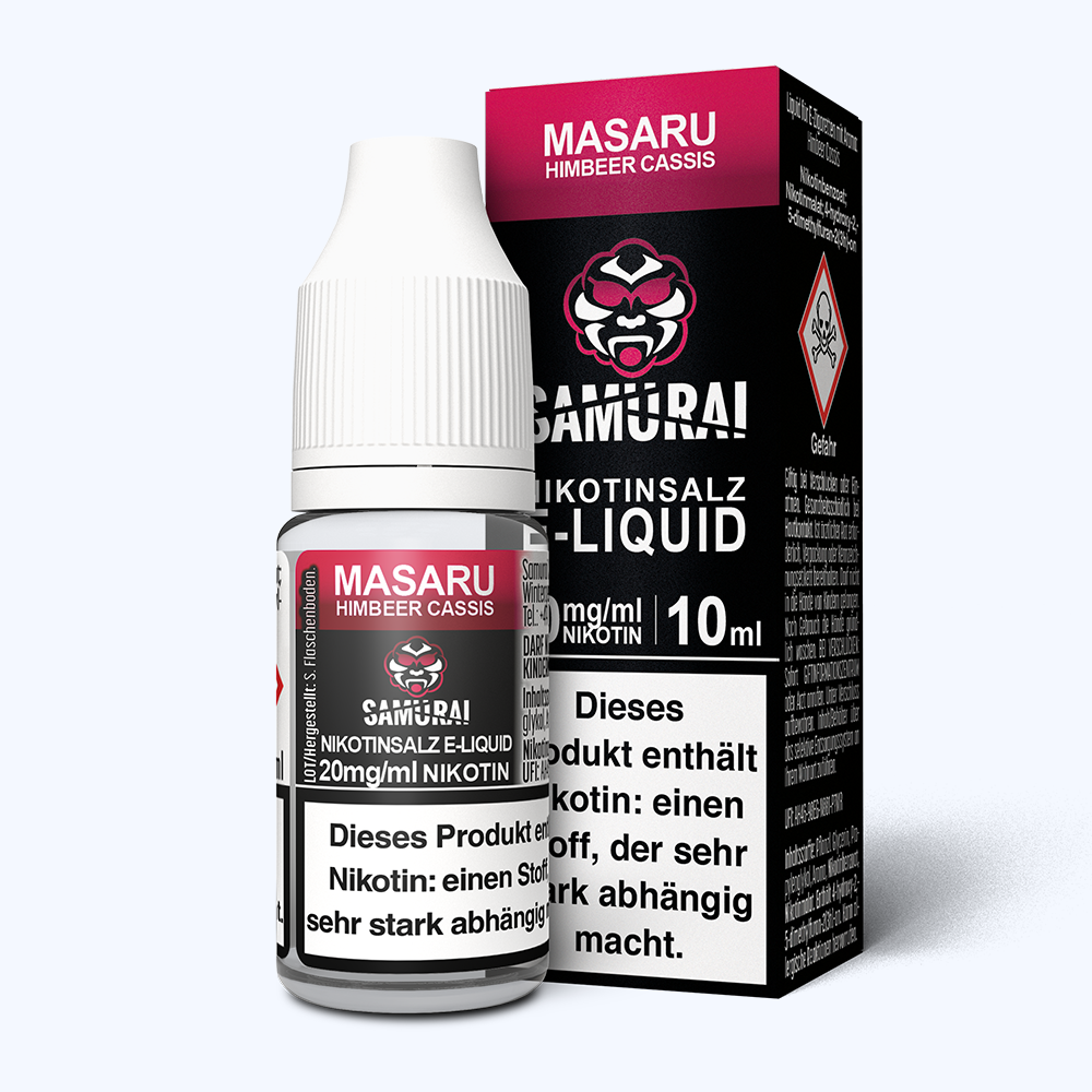 Liquid Masaru Himbeer Cassis - Samurai Nikotinsalz