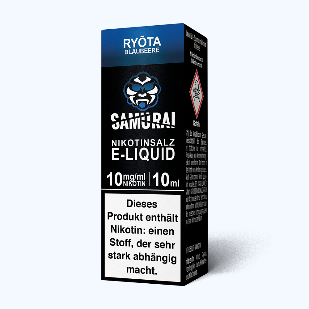 Liquid Ryota Blaubeere - Samurai Nikotinsalz