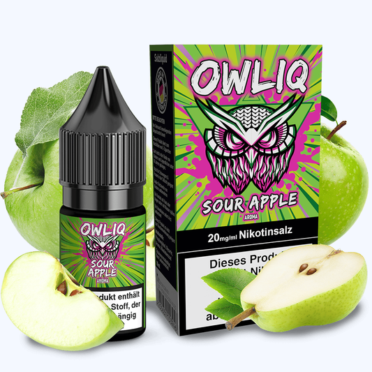 OWLIQ Nikotinsalz Sour Apple 10ml Liquid