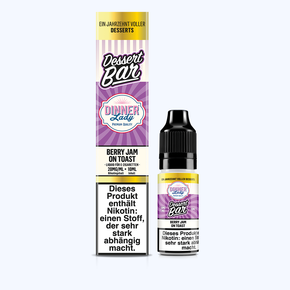 Dinner Lady Nikotinsalz Berry Jam on Toast 50/50 10ml