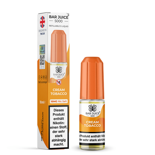 Bar Juice Nikotinsalz Cream Tobacco Liquid
