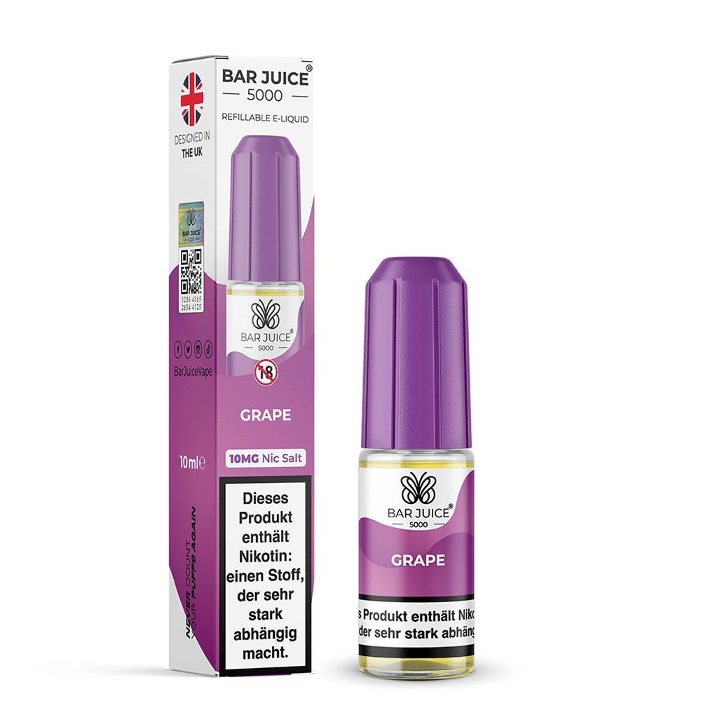Bar Juice Nikotinsalz Grape Liquid