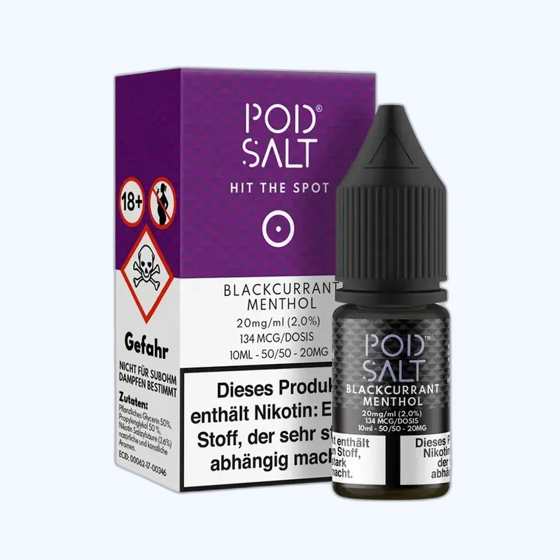 Liquid Blackcurrant Menthol - Pod Salt Core Nikotinsalz 20mg 