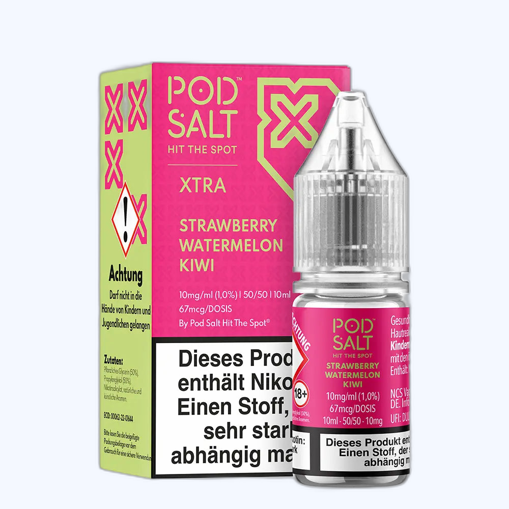 Liquid Strawberry Watermelon Kiwi - Pod Salt Xtra Nikotinsalz