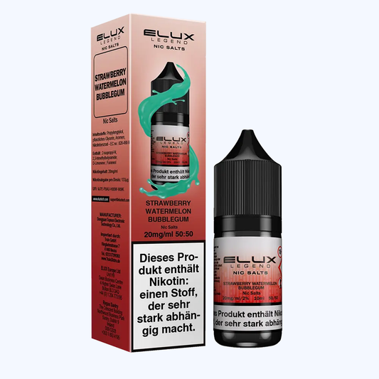 Liquid Strawberry Watermelon Bubblegum - Elux Nikotinsalz