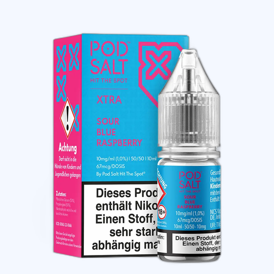 Liquid Sour Blue Raspberry - Pod Salt Xtra Nikotinsalz