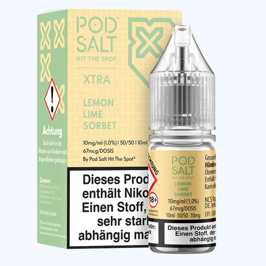 Liquid Lemon Lime Sorbet - Pod Salt Xtra Nikotinsalz 10mg