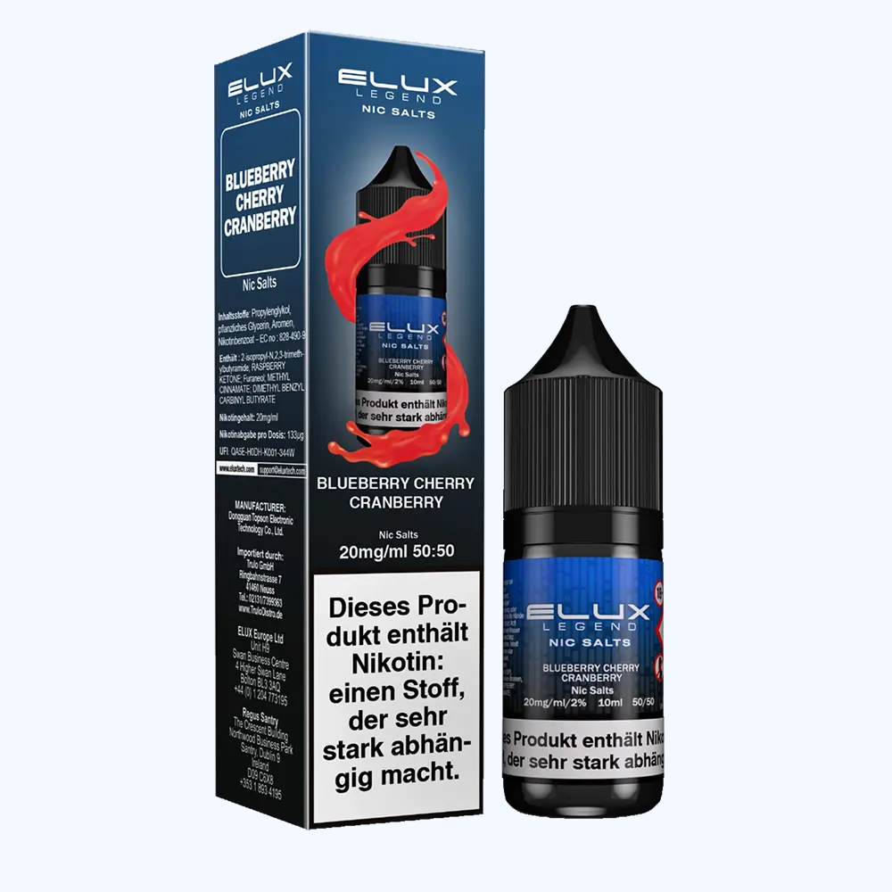 Liquid Blueberry Cherry Cranberry - Elux Nikotinsalz